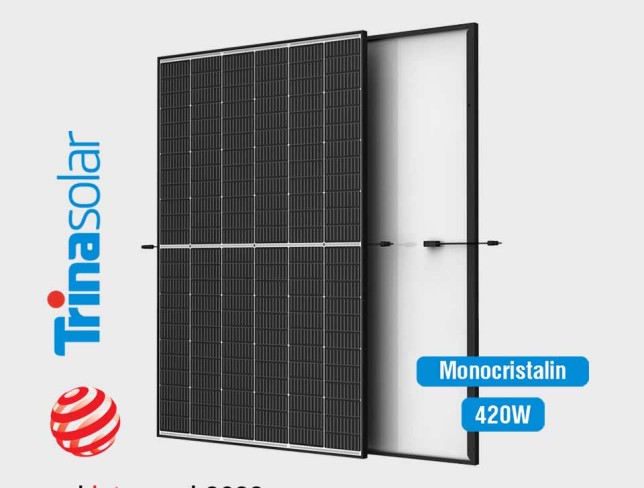 Solar panels monocrystalline Trina Solar Vertex S 420W black frame (on request) photo
